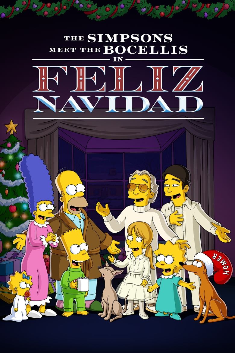 The Simpsons Meet the Bocellis in "Feliz Navidad" (2022)