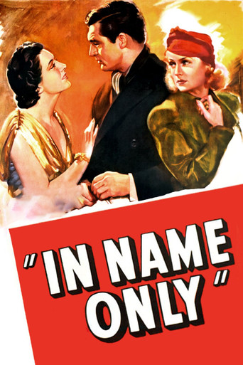 In Name Only (1939) movie poster