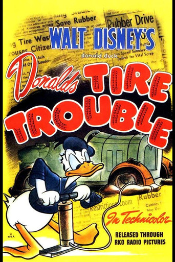 Donald's Tire Trouble (1943) movie poster