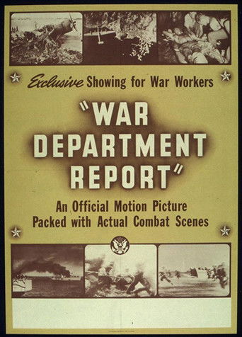 War Department Report poster