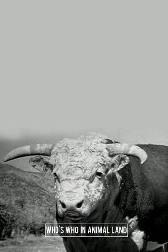 Who's Who in Animal Land poster