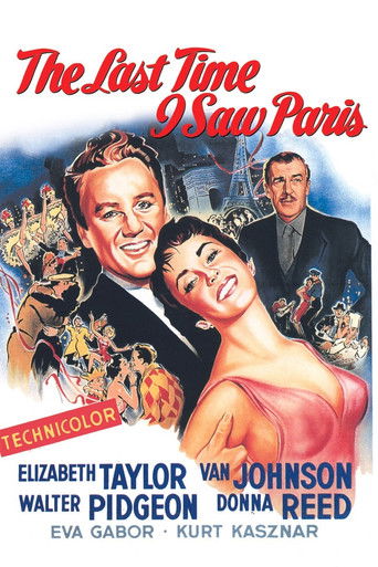 The Last Time I Saw Paris (1954) movie poster