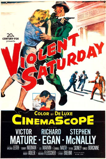 Violent Saturday (1955) movie poster