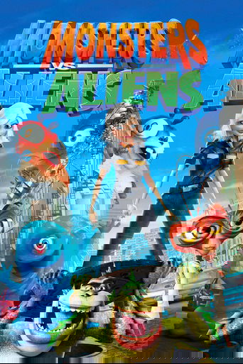 Monsters vs Aliens (2009) movie poster